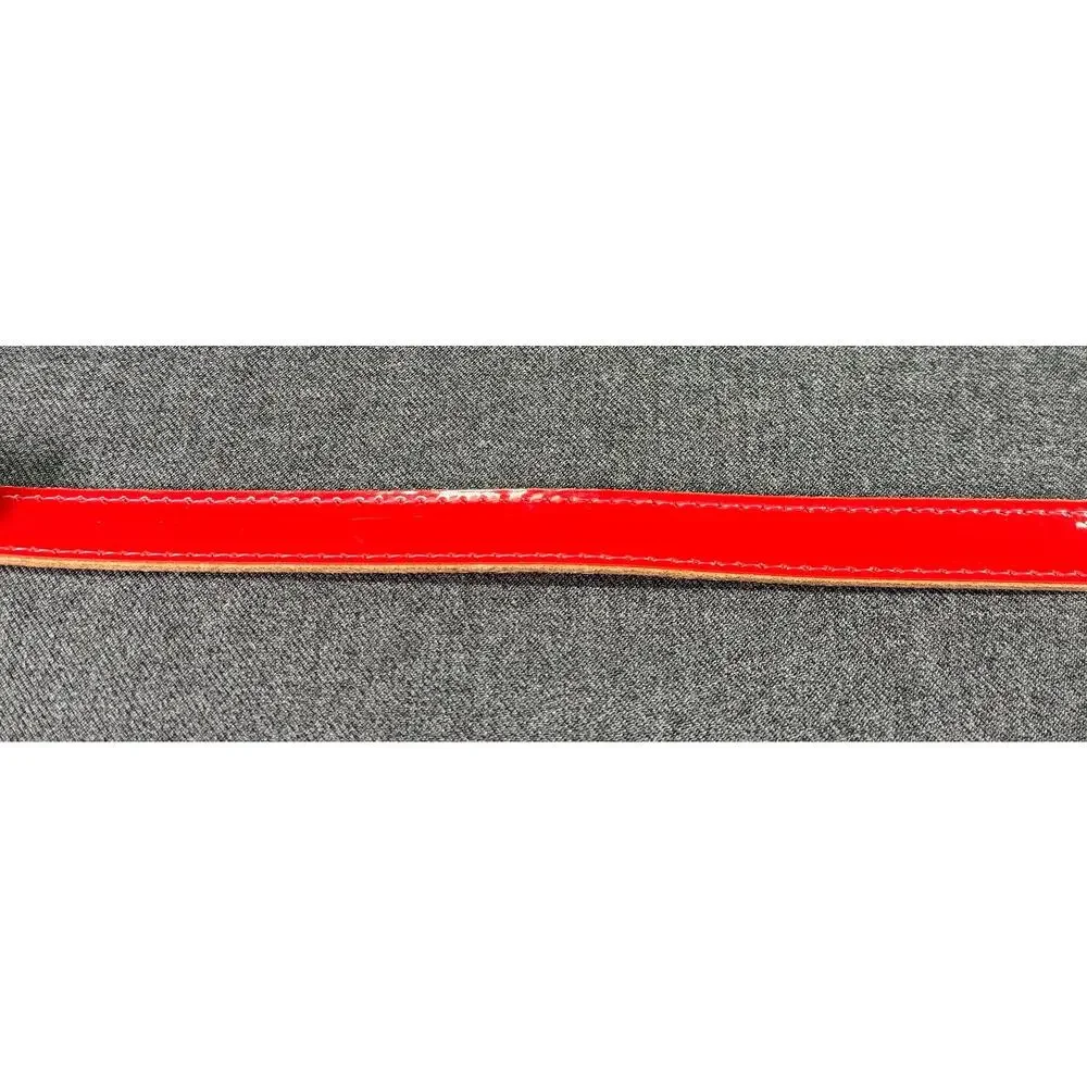 Vintage Statement Belt Red Patton Leather Size- XS/ S